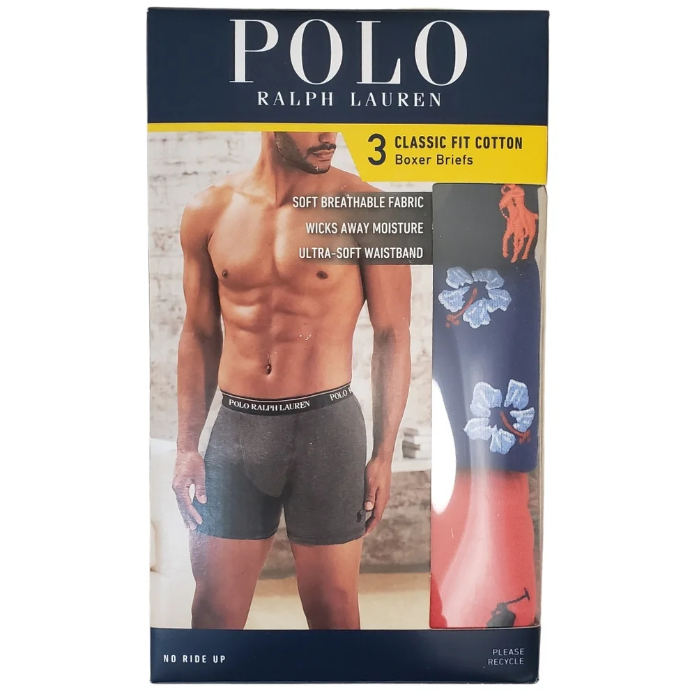 Polo Ralph Lauren Boxer Briefs 3 Pairs NWT